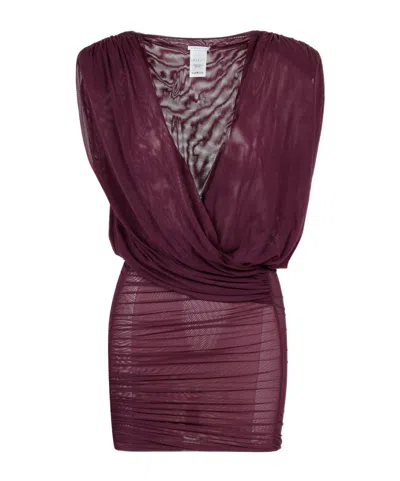 Amazuìn Ruffled Mini Dress In Red