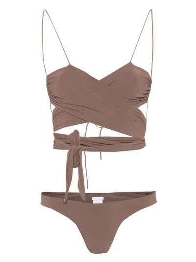 Amazuìn Bikini Set 'dea' In Brown
