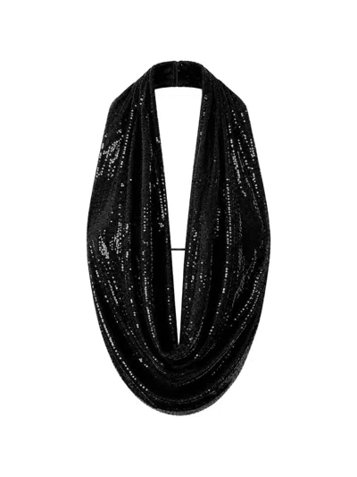 Amazuìn Sequin-embellished Asymmetric Top In Black