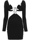 Amazuìn Amazuin Stretch Jersey Minidress With Cut-out Details