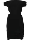 Amazuìn Amazuin Ester Mini Dress In Deep Black