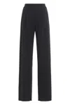 Amazuìn Technical Fabric Trousers In Black