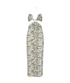 Amazuìn Amazuin Beige Python-print Midi Dress With Cut-outs