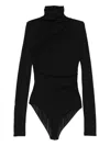 Amazuìn Turtleneck Bodysuit In Black
