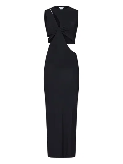 AMAZUÌN TWISTED CUT-OUT MIDI DRESS