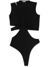 Amazuìn Black Body 'zali' With Cut-out Details In Black