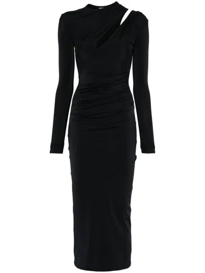 Amazuìn Velia Midi Dress In Black