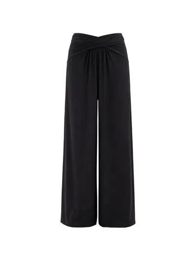 Amazuìn Wide-leg Trousers In Black