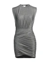Amazuìn Woman Midi Dress Silver Size Onesize Viscose, Polyamide, Metallic Fiber, Elastane In Silver
