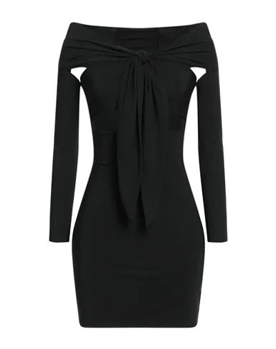 Amazuìn Woman Mini Dress Black Size Onesize Polyamide, Elastane