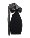 Amazuìn Woman Mini Dress Black Size Onesize Polyamide, Elastane