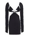 Amazuìn Amazuin Stretch Jersey Minidress With Cut-out Details In Black