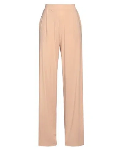 Amazuìn High-waisted Trousers In Nude & Neutrals