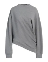 Amazuìn Woman Sweatshirt Grey Size Onesize Cotton In Grey