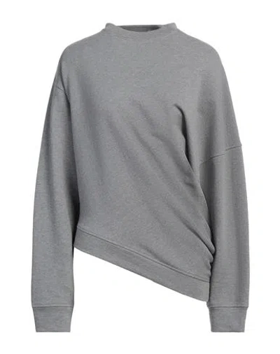 Amazuìn Woman Sweatshirt Grey Size Onesize Cotton In Gray