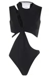 Amazuìn Black Body 'zali' With Cut-out Details In Deep Black
