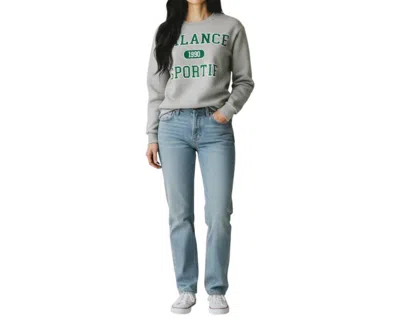 Ambar Balance Sportif 1990 Graphic Sweatshirt Top In Grey In Gray