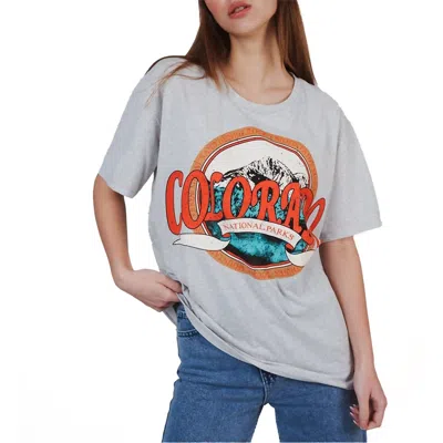 Ambar Colorado Printed Short Sleeve Tshirt In Gray
