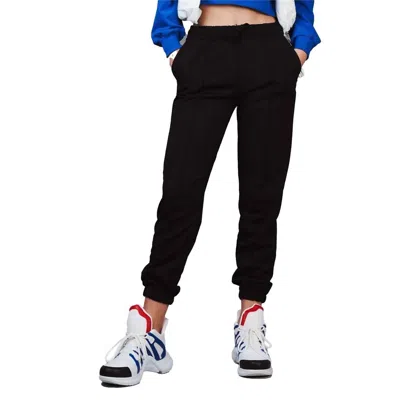 Ambar High-rise Cotton Jogger Pants In Black