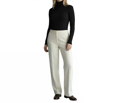 Ambar Mock Neck Long Sleeve Fitted Crop Top In Black