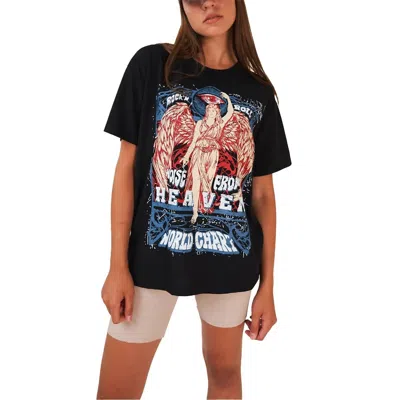 Ambar Rock N Roll Relaxed Fit T-shirt In Black