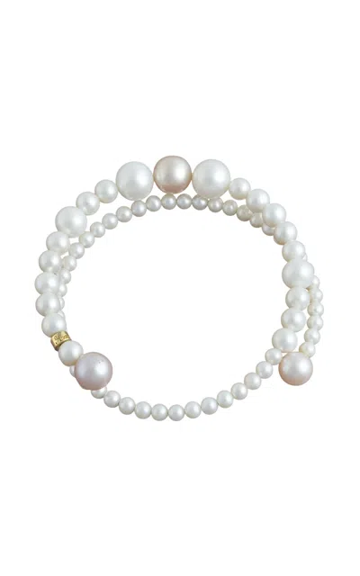 Ambelier 14k Yellow Gold Orion Bracelet In White