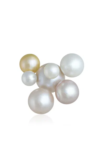 Ambelier 14k Yellow Gold Sculptor Colourful Single Earring In Multi