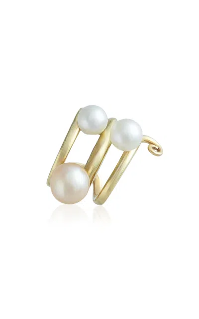 Ambelier 14k Yellow Gold Vela Earcuff In Multi