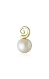 Ambelier 14k Yellow Gold Volans Rosa Single Earring In Pink