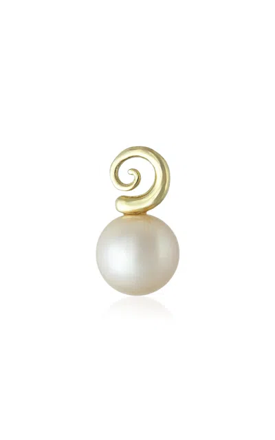 Ambelier 14k Yellow Gold Volans Rosa Single Earring In Pink