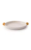 Ambelier Aries White Plate With Golden Horns In Multi
