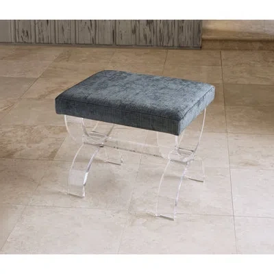 Ambella Accent Stool In Sunny Linen