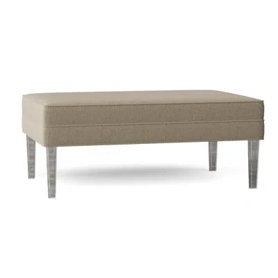 Ambella Aperitif 48" Wide Rectangle Cocktail Ottoman In Libby Linen