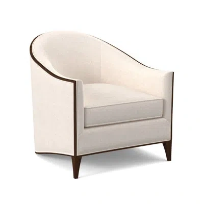 Ambella Atelier Chair In American Walnut,sunny Linen