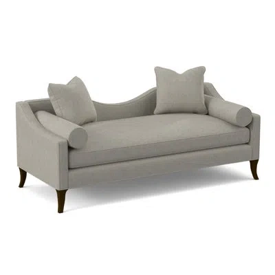 Ambella Audrey Square Arms Chaise Lounge In American Walnut,libby 100% Polyester
