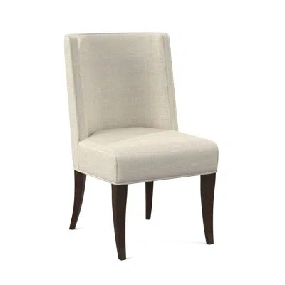 Ambella Bandeau Dining Chair In American Walnut,sunny Linen