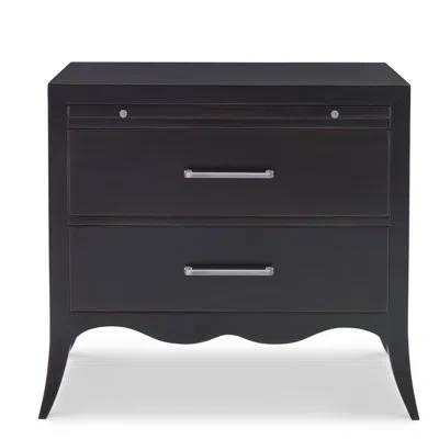 Ambella Beatrix 2 - Drawer Solid Wood Nightstand In Rubbed Rave
