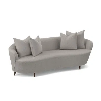 Ambella Boomerang Sofa In American Walnut,libby Linen