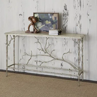 Ambella Branch 60" Console Table In Silver