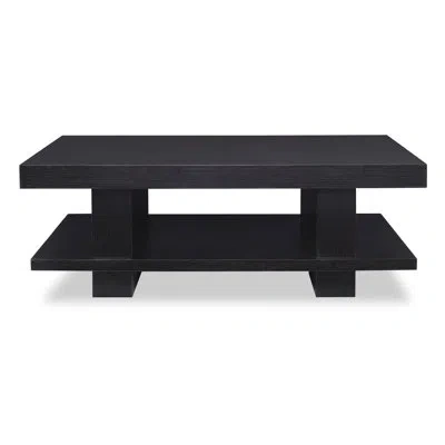 Ambella Brookings Sled Coffee Table In Rubbed Raven