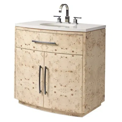 Ambella Burl Sink Chest In Clear