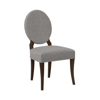 Ambella Cameo Dining Chair In American Walnut,sunny Linen