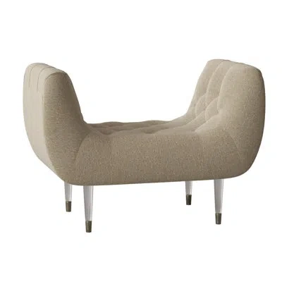 Ambella Capri Upholstered Bench In Sunny Linen
