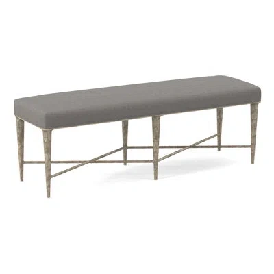 Ambella Chiseled Bench In Sunny Linen