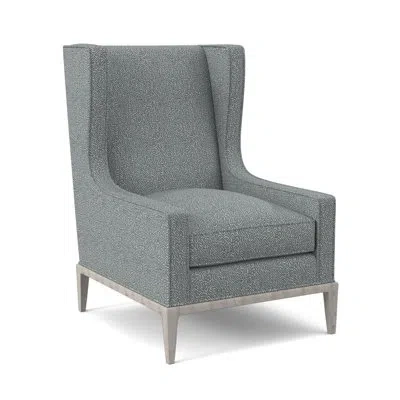 Ambella Claxton 28" Wide Down Cushion Wingback Chair In Bisque,libby Linen