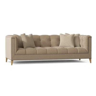 Ambella Dashing 87" Square Arm Sofa In Elise Flax,amber,adobe Rust