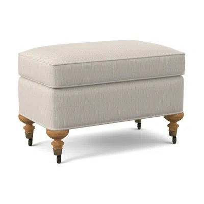 Ambella Devan 28" Rectangle Standard Ottoman In Amber,libby Linen
