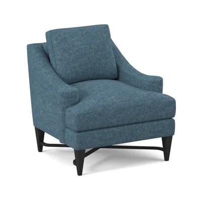 Ambella Foxtrot 32" Wide Down Cushion Armchair In Espresso,libby Linen