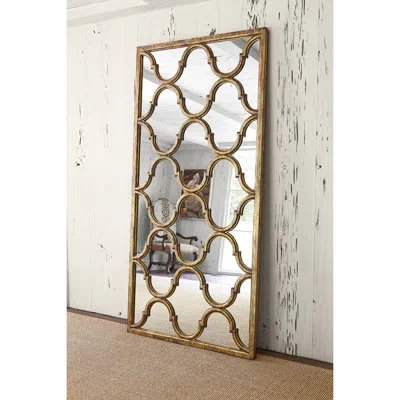 Ambella Fret Eclectic Full Length Mirror In Gold