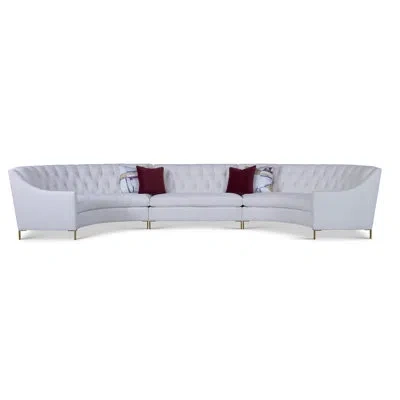 Ambella Gemini Modular 3 - Piece Sectional In Bruges Linen